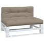 Palettenkissen 2-tlg. Taupe Stoff Palettenkissen 2-tlg. Taupe Stoff