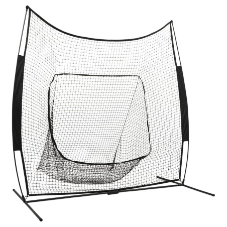 vidaXL Multisport-Übungsnetz Baseball Softball 241x106,5x216 cm Metall