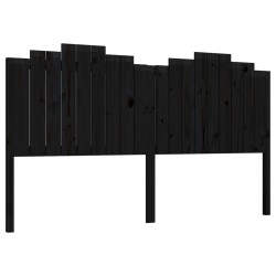 vidaXL Kopfteil Schwarz 186x4x110 cm Massivholz Kiefer