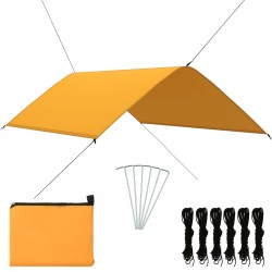 vidaXL Outdoor-Tarp 3x2 m Gelb