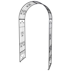 ProGarden Rosenbogen Metall 136 cm Anthrazit