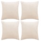 vidaXL Kissenbezüge 4 Stk. Stoff 40x40 cm Cremeweiß vidaXL Kissenbezüge 4 Stk. Stoff 40x40 cm Cremeweiß