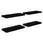 vidaXL Wandregale Schwebend 4 Stk. Hochglanz-Schwarz 60x23,5x3,8cm MDF vidaXL Wandregale Schwebend 4 Stk. Hochglanz-Schwarz 60x23,5x3,8cm MDF