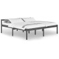 vidaXL Seniorenbett Grau 200x200 cm Massivholz Kiefer vidaXL Seniorenbett Grau 200x200 cm Massivholz Kiefer