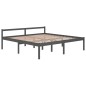 vidaXL Seniorenbett Grau 200x200 cm Massivholz Kiefer vidaXL Seniorenbett Grau 200x200 cm Massivholz Kiefer