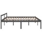 vidaXL Seniorenbett Grau 200x200 cm Massivholz Kiefer vidaXL Seniorenbett Grau 200x200 cm Massivholz Kiefer