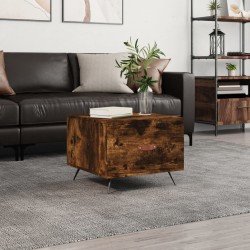 vidaXL Couchtisch Räuchereiche 50x50x40 cm Holzwerkstoff