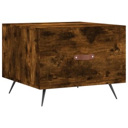vidaXL Couchtisch Räuchereiche 50x50x40 cm Holzwerkstoff