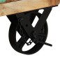 vidaXL Nachttisch mit Rädern 40x30x57 cm Altholz Massiv vidaXL Nachttisch mit Rädern 40x30x57 cm Altholz Massiv