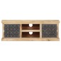 vidaXL TV-Schrank mit Stahltüren 120x30x40 cm Mango Massivholz vidaXL TV-Schrank mit Stahltüren 120x30x40 cm Mango Massivholz