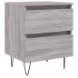 vidaXL Nachttisch Grau Sonoma 40x35x50 cm Holzwerkstoff vidaXL Nachttisch Grau Sonoma 40x35x50 cm Holzwerkstoff