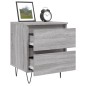 vidaXL Nachttisch Grau Sonoma 40x35x50 cm Holzwerkstoff vidaXL Nachttisch Grau Sonoma 40x35x50 cm Holzwerkstoff
