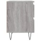 vidaXL Nachttisch Grau Sonoma 40x35x50 cm Holzwerkstoff vidaXL Nachttisch Grau Sonoma 40x35x50 cm Holzwerkstoff