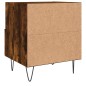vidaXL Nachttisch Räuchereiche 40x35x47,5 cm Holzwerkstoff vidaXL Nachttisch Räuchereiche 40x35x47,5 cm Holzwerkstoff
