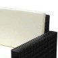 vidaXL 2-tlg. Garten-Lounge-Set mit Kissen Poly Rattan Schwarz vidaXL 2-tlg. Garten-Lounge-Set mit Kissen Poly Rattan Schwarz