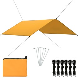 vidaXL Outdoor-Tarp 4x4 m Gelb
