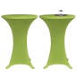vidaXL Stretch Tischhusse 2 Stk 70 cm Grün vidaXL Stretch Tischhusse 2 Stk 70 cm Grün
