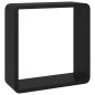 vidaXL Würfelregale 3 Stk. Schwarz MDF vidaXL Würfelregale 3 Stk. Schwarz MDF