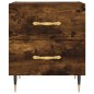 vidaXL Nachttisch Räuchereiche 40x35x47,5 cm Holzwerkstoff vidaXL Nachttisch Räuchereiche 40x35x47,5 cm Holzwerkstoff