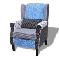 vidaXL Sessel mit Patchwork-Design Stoff vidaXL Sessel mit Patchwork-Design Stoff