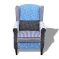 vidaXL Sessel mit Patchwork-Design Stoff vidaXL Sessel mit Patchwork-Design Stoff