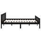vidaXL Massivholzbett Schwarz 140x190 cm vidaXL Massivholzbett Schwarz 140x190 cm