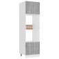 vidaXL Mikrowellenumbauschrank Grau Sonoma 60x57x207 cm Holzwerkstoff vidaXL Mikrowellenumbauschrank Grau Sonoma 60x57x207 cm Holzwerkstoff