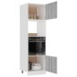 vidaXL Mikrowellenumbauschrank Grau Sonoma 60x57x207 cm Holzwerkstoff vidaXL Mikrowellenumbauschrank Grau Sonoma 60x57x207 cm Holzwerkstoff