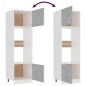 vidaXL Mikrowellenumbauschrank Grau Sonoma 60x57x207 cm Holzwerkstoff vidaXL Mikrowellenumbauschrank Grau Sonoma 60x57x207 cm Holzwerkstoff