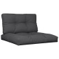 Palettenkissen 2-tlg. Schwarz Stoff Palettenkissen 2-tlg. Schwarz Stoff