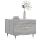 vidaXL Couchtisch Grau Sonoma 50x50x40 cm Holzwerkstoff vidaXL Couchtisch Grau Sonoma 50x50x40 cm Holzwerkstoff