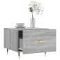 vidaXL Couchtisch Grau Sonoma 50x50x40 cm Holzwerkstoff vidaXL Couchtisch Grau Sonoma 50x50x40 cm Holzwerkstoff