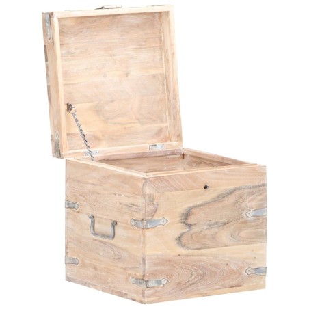 vidaXL Truhe 40x40x40 cm Akazie Massivholz