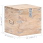 vidaXL Truhe 40x40x40 cm Akazie Massivholz vidaXL Truhe 40x40x40 cm Akazie Massivholz