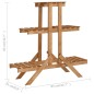 vidaXL Blumenständer 83x25x83 cm Tannenholz vidaXL Blumenständer 83x25x83 cm Tannenholz