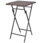 vidaXL 5-tlg. Garten-Essgruppe Klappbar Stahl Poly Rattan Braun vidaXL 5-tlg. Garten-Essgruppe Klappbar Stahl Poly Rattan Braun