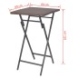 vidaXL 5-tlg. Garten-Essgruppe Klappbar Stahl Poly Rattan Braun vidaXL 5-tlg. Garten-Essgruppe Klappbar Stahl Poly Rattan Braun