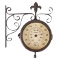 Esschert Design Bahnhofsuhr mit Thermometer TF005 Esschert Design Bahnhofsuhr mit Thermometer TF005