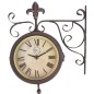 Esschert Design Bahnhofsuhr mit Thermometer TF005 Esschert Design Bahnhofsuhr mit Thermometer TF005