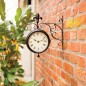 Esschert Design Bahnhofsuhr mit Thermometer TF005 Esschert Design Bahnhofsuhr mit Thermometer TF005