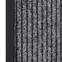 vidaXL Fußmatte Grau Gestreift 40x60 cm