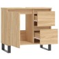 vidaXL Badschrank Sonoma-Eiche 65x33x60 cm Holzwerkstoff vidaXL Badschrank Sonoma-Eiche 65x33x60 cm Holzwerkstoff