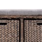 Sitzbank mit 2 Körben Seegras 71 x 40 x 42 cm Grau Sitzbank mit 2 Körben Seegras 71 x 40 x 42 cm Grau