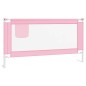 vidaXL Kleinkind-Bettschutzgitter Rosa 160x25 cm Stoff vidaXL Kleinkind-Bettschutzgitter Rosa 160x25 cm Stoff
