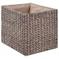 Sitzbank mit 2 Körben Seegras 71 x 40 x 42 cm Grau Sitzbank mit 2 Körben Seegras 71 x 40 x 42 cm Grau