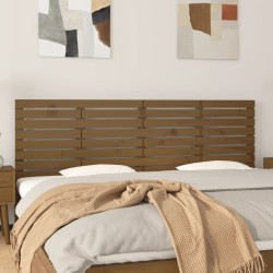 vidaXL Wand-Kopfteil Honigbraun 206x3x63 cm Massivholz Kiefer