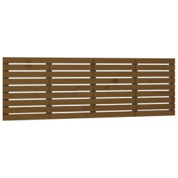 vidaXL Wand-Kopfteil Honigbraun 206x3x63 cm Massivholz Kiefer
