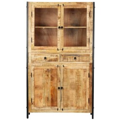 vidaXL Highboard 100×40×175 cm Massivholz Mango 