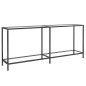 vidaXL Konsolentisch Transparent 180x35x75,5 cm Hartglas vidaXL Konsolentisch Transparent 180x35x75,5 cm Hartglas