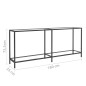 vidaXL Konsolentisch Transparent 180x35x75,5 cm Hartglas vidaXL Konsolentisch Transparent 180x35x75,5 cm Hartglas